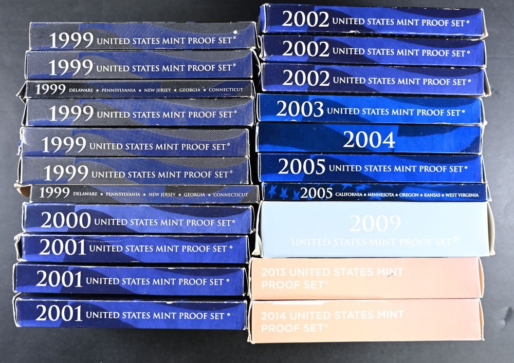 28 Sets 1999-2014 US Mint Proof Sets Uncirculated Coins