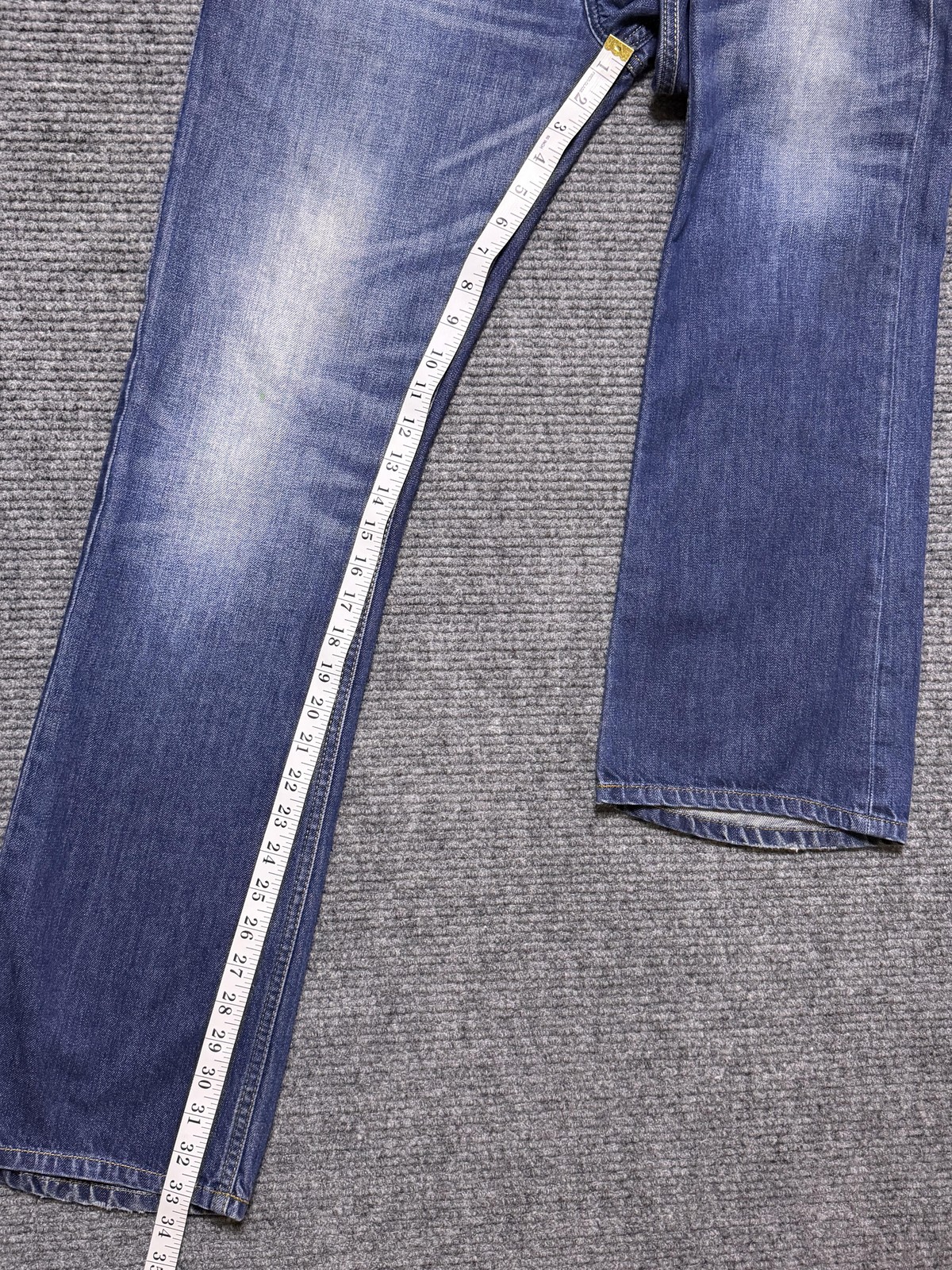 Diesel Jeans Mens 33x33 New-Fanker Button Fly Medium Wash Bootcut Blue Denim