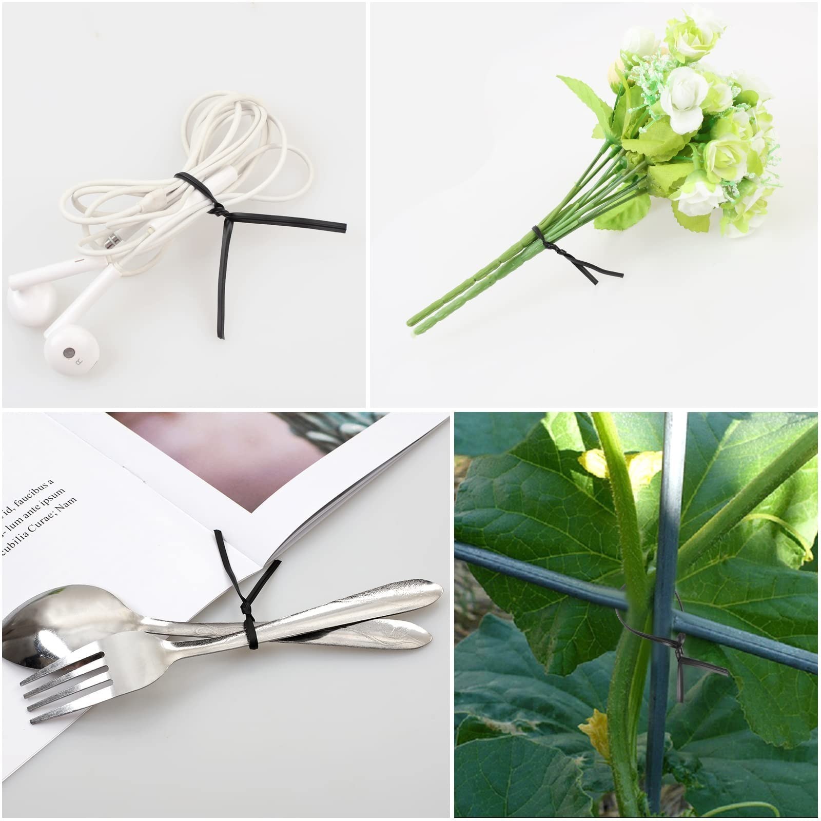 800 Pcs Plastic 4" Twist Ties for Bags, Bread, Household & Office Use