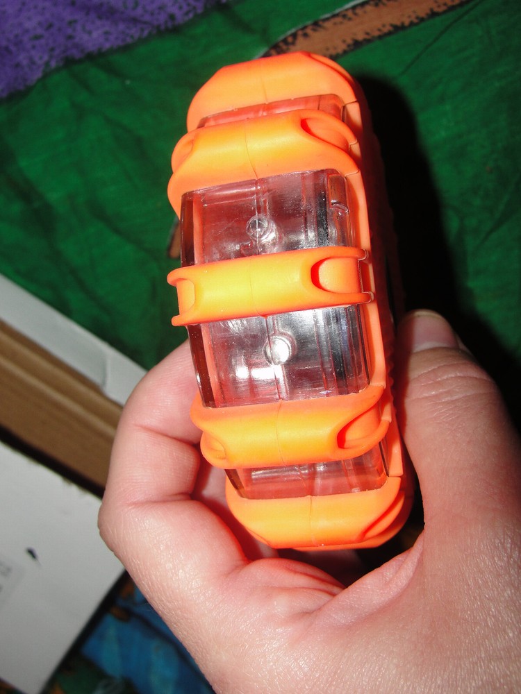 LED ROAD FLARE STROBE MAGNETIC BASE (ORANGE)