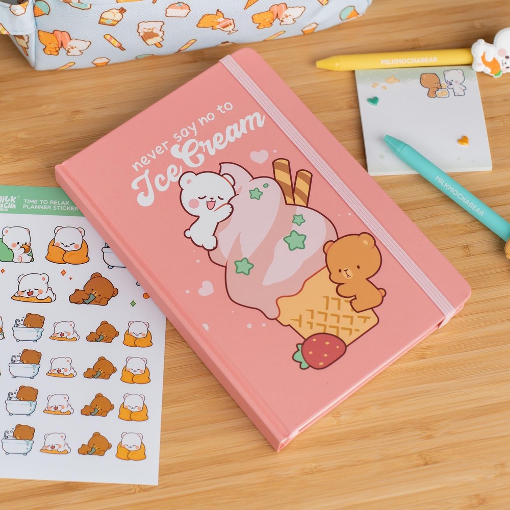milkmochabear: Ice Cream Dot Grid Notebook