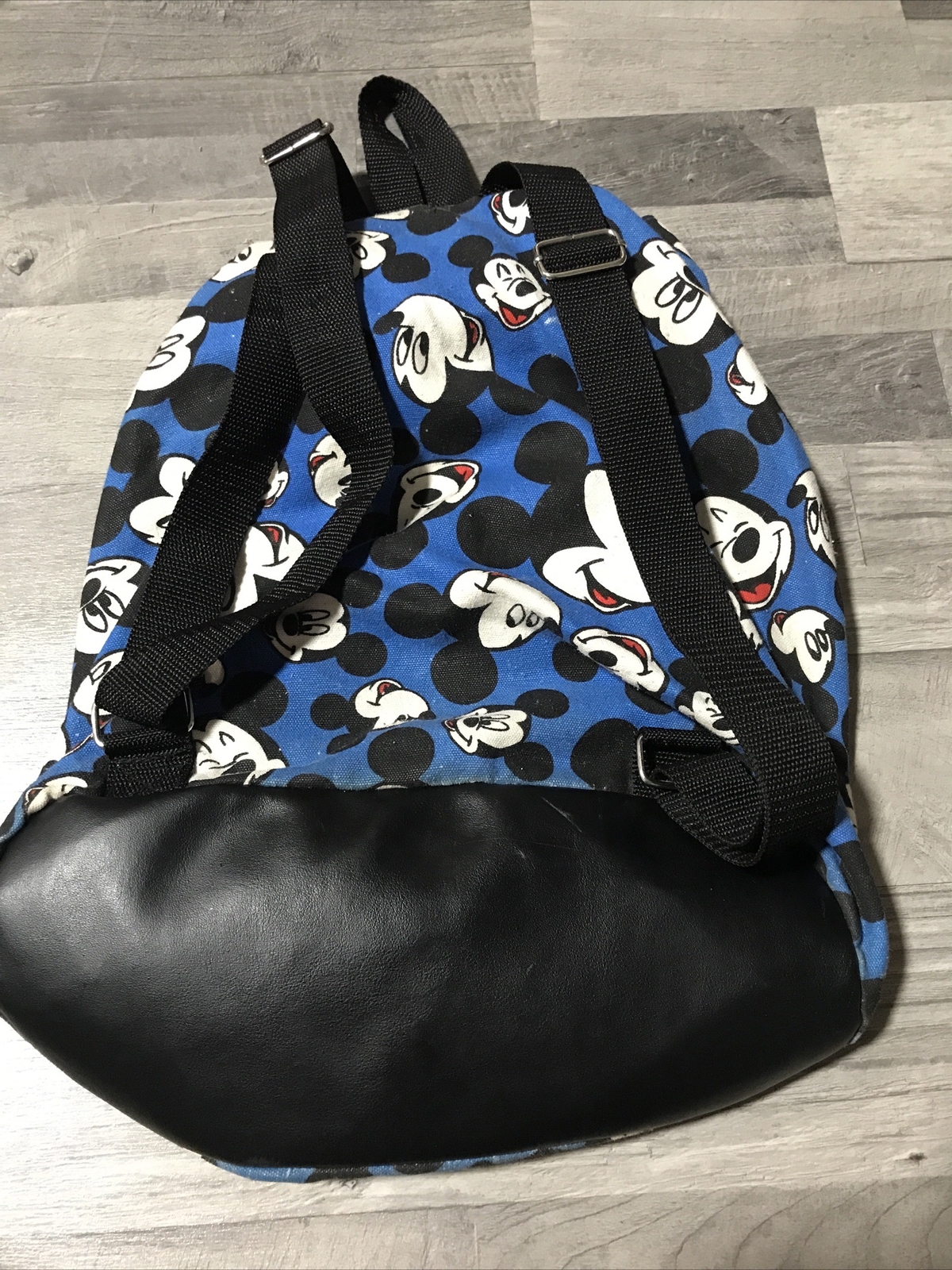 Disney Mickey Mouse Expressions Backpack All Over Print Blue & Black