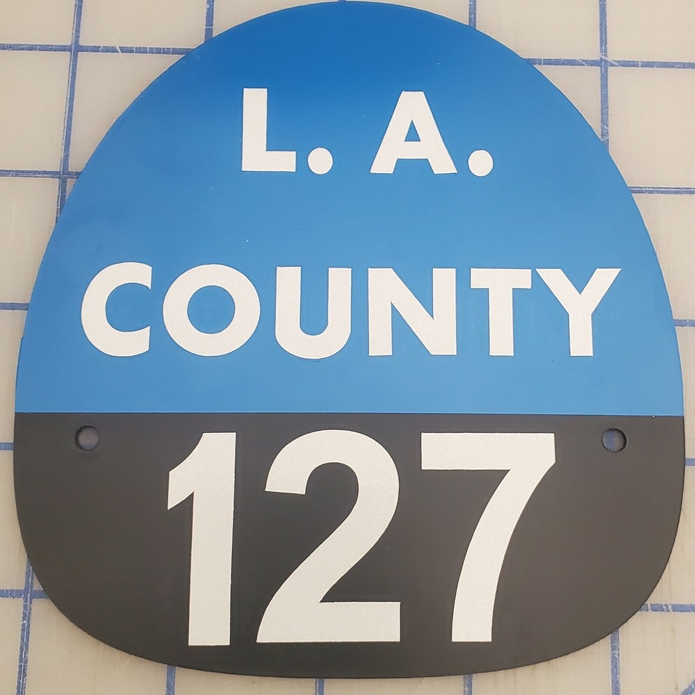 LA COUNTY 127 FIRE HELMET SHIELD