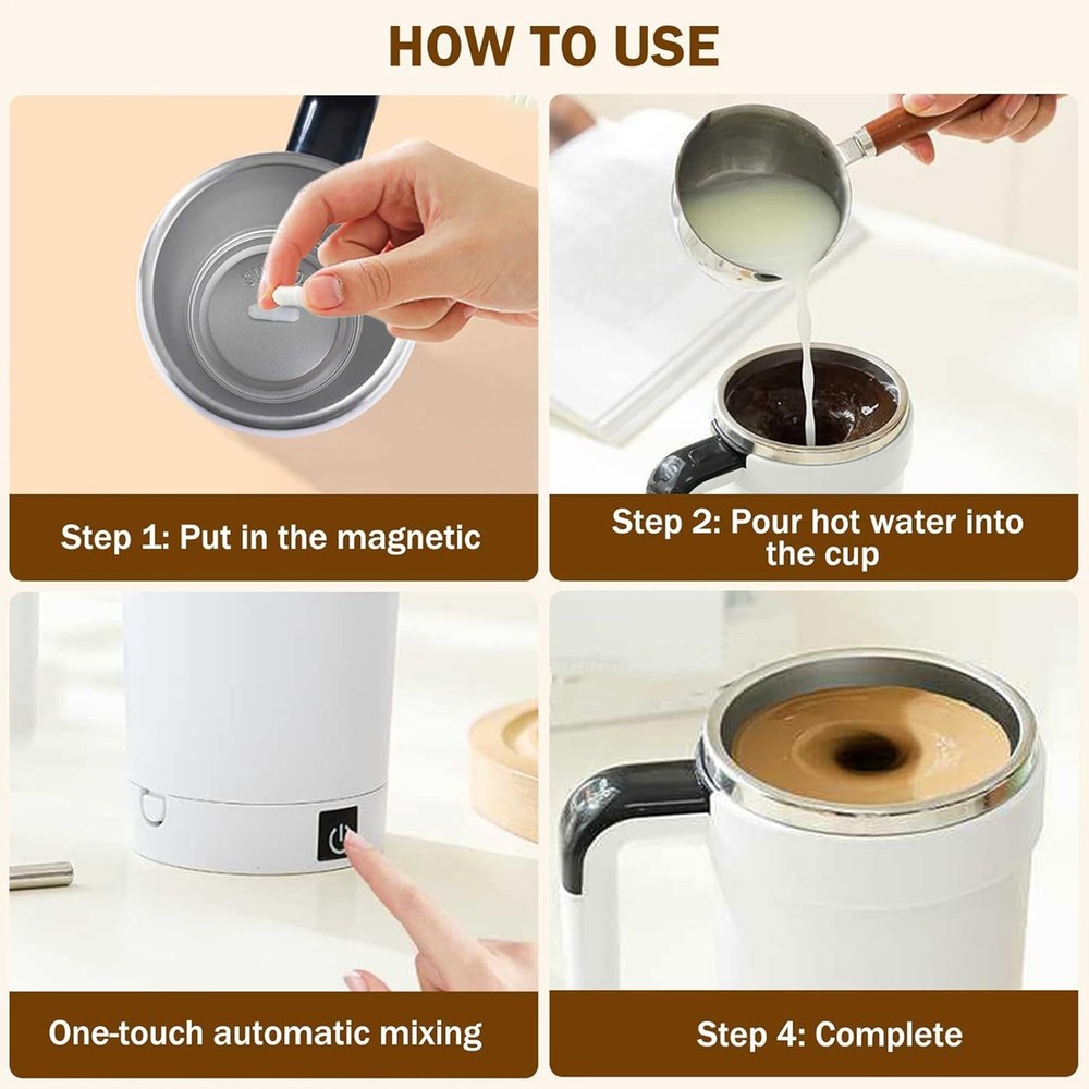 Automatic Stirring Cup Automatic Stirring Coffee Cup Electric Magnetic