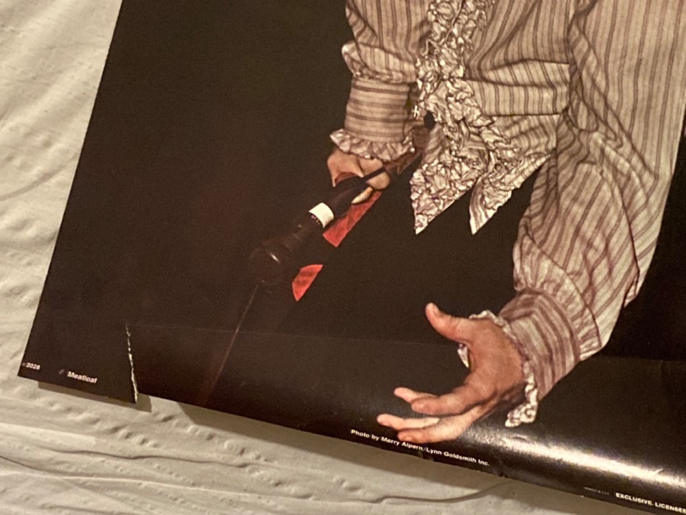 Meat Loaf 1970s Poster Marathon Graphics Bottom Diagonal Fold R