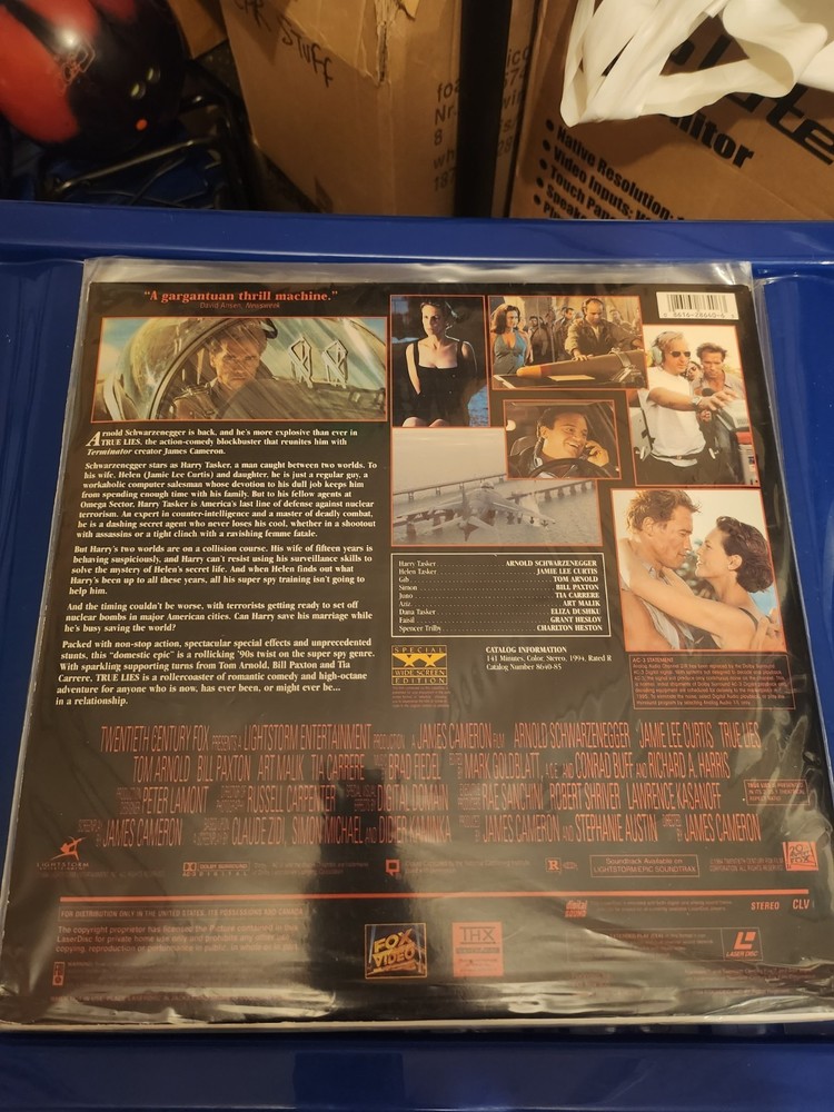 True Lies Laserdisc