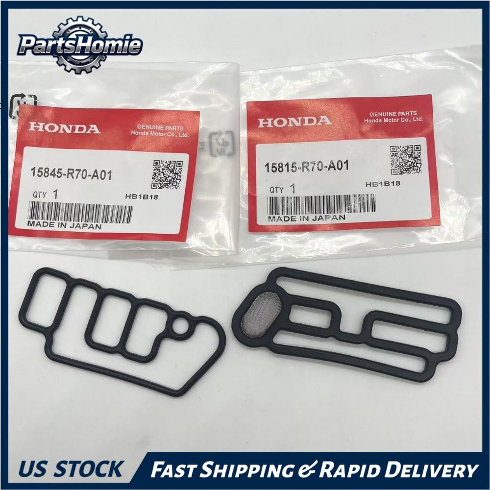 OEM 2Pcs Solenoid Spool Valve Gasket Kit for 08-17 Honda Acura Accord Odyssey