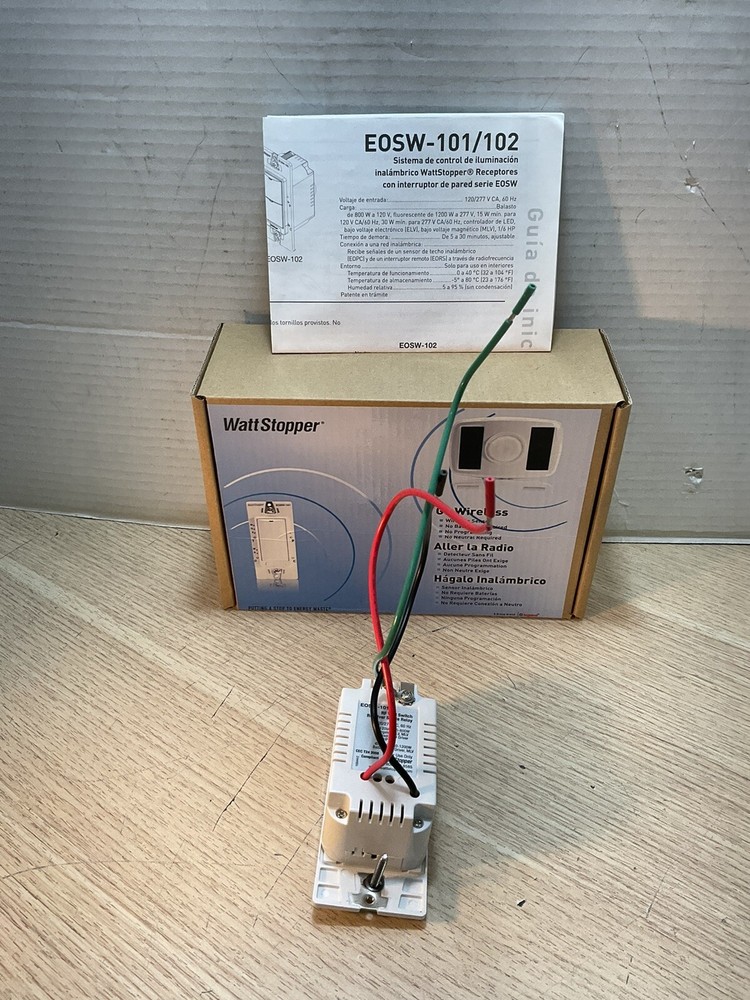Wattstopper EOKT-101-W Wireless RF Occupancy Sensor Kit White RF switch/GAR160