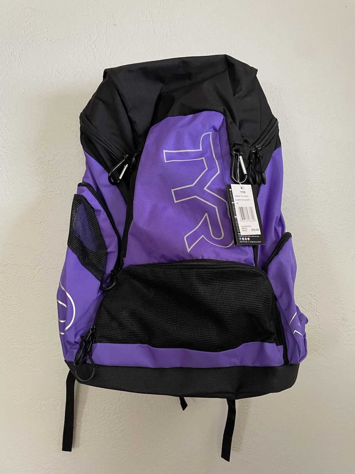 TYR Alliance 45L Backpack LATBP45 Purple Scuba Snorkeling Gear Bag