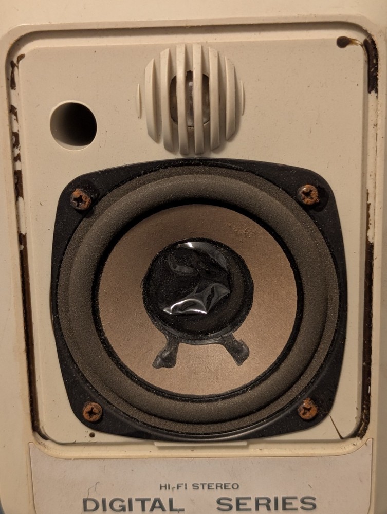Vintage 90s Legend" brand portable computer speaker UNTESTED