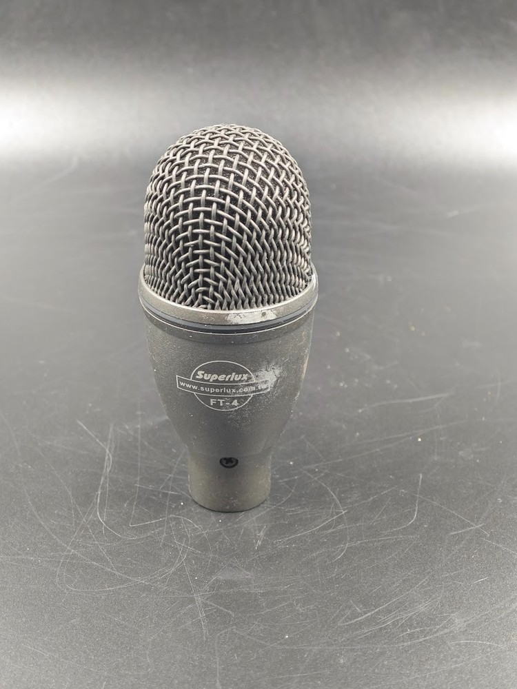 Superlux FT-4 Floor Tom Tom Microphone Black Used Working