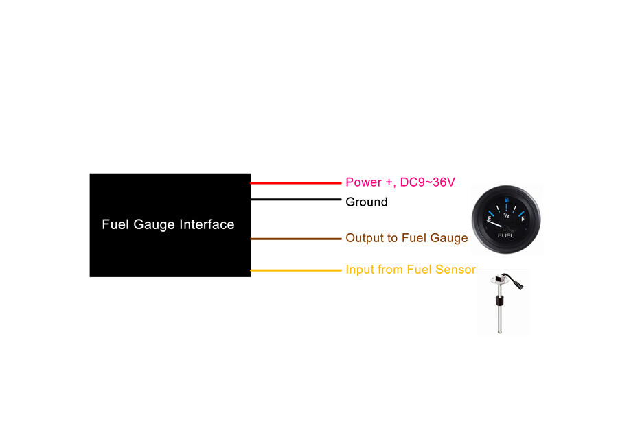 1 x Fuel Gauge Interface Module Converter Voltage 0~5V For Matching Specific