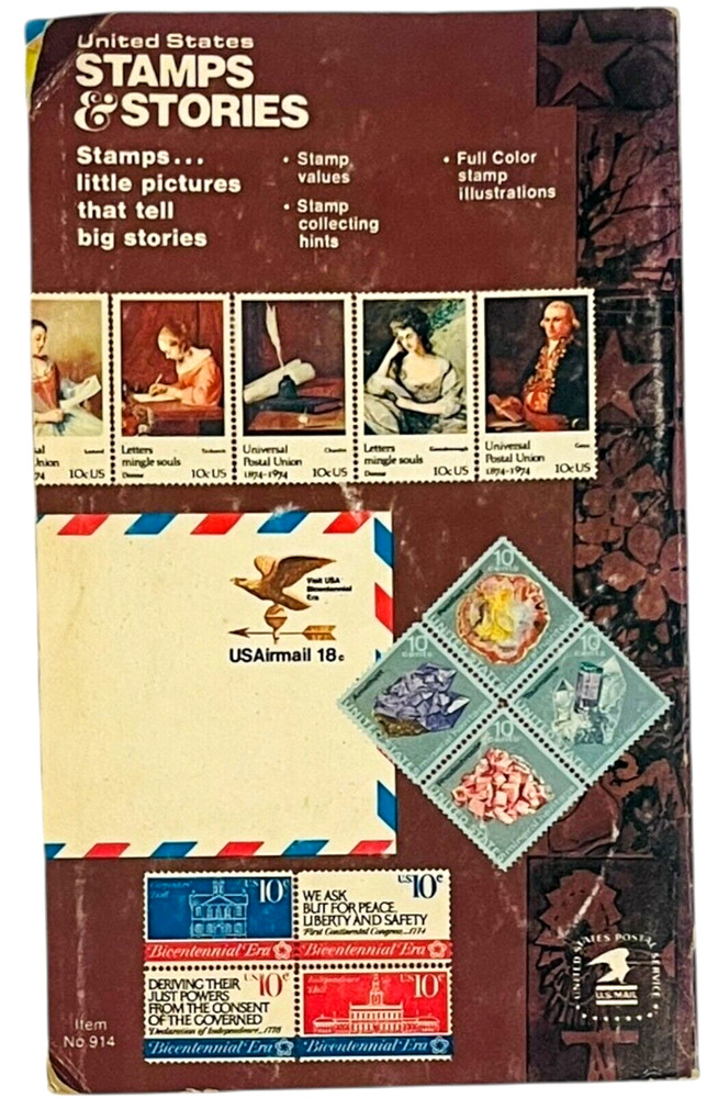 United States Stamps & Stories - 1974 Paperback Book