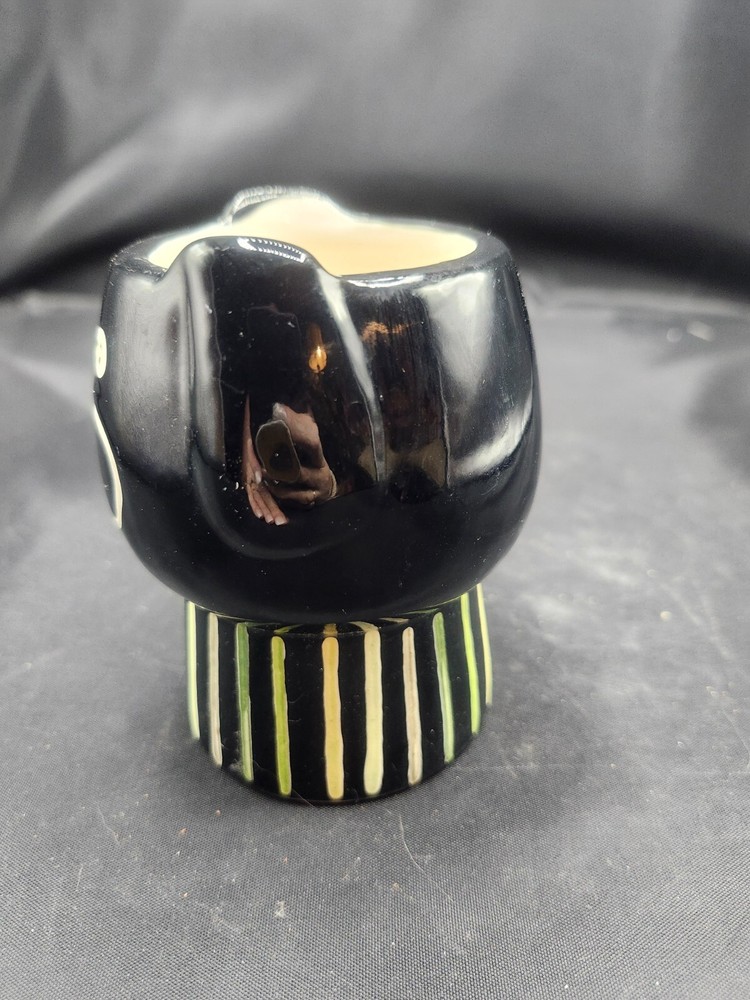 Ceramic Cartoon Painted Black Dog Planter Threshold for Target