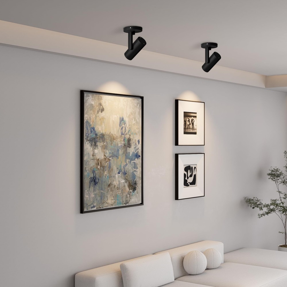 Aisilan 12W LED Zoomable Ceiling Spotlight, Dimmable Surface Mount Adjustable...