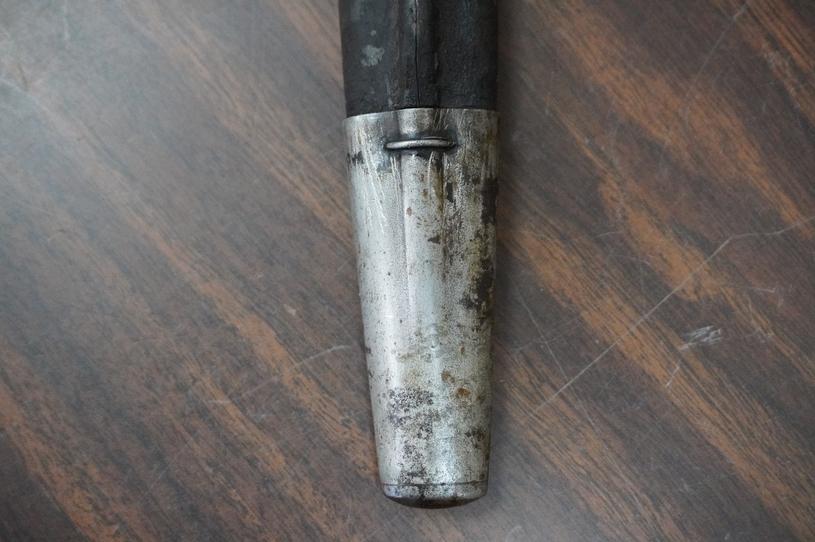 WWI British Lee-Enfield P1907 Rifle Bayonet with Scabbard Wilkinson 1917 Marked