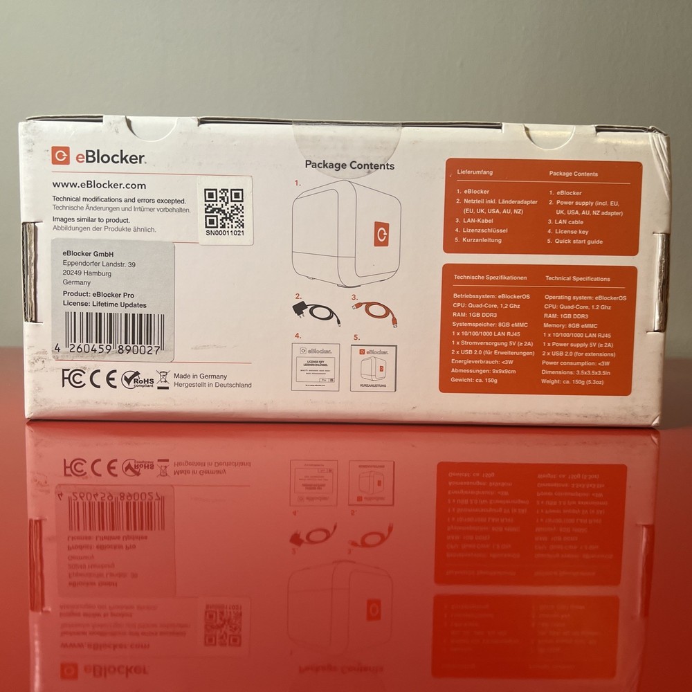 eBlocker Pro LifeTime Plug & Play Privacy Solution