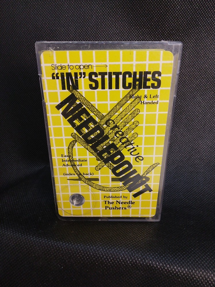 Vintage Bookassette IN STITCHES Creative Needlepoint Stitches Instruction Deck