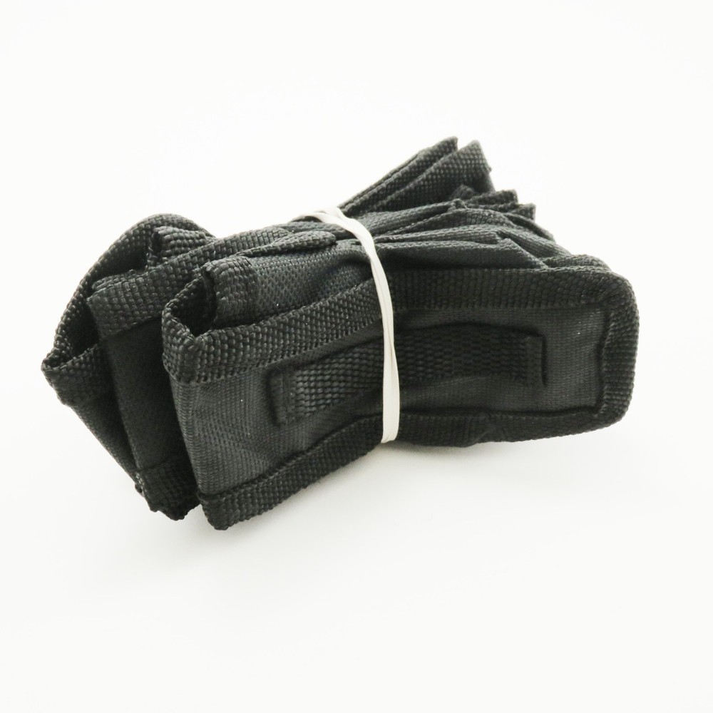 Nylon Flashlight Belt Carrying Case - SET of 10 - Loop Rounded Bottom