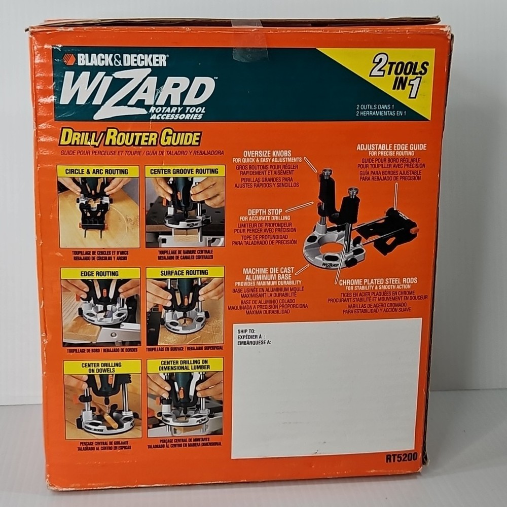 BLACK & DECKER Wizard Drill/Router Guide RT5200