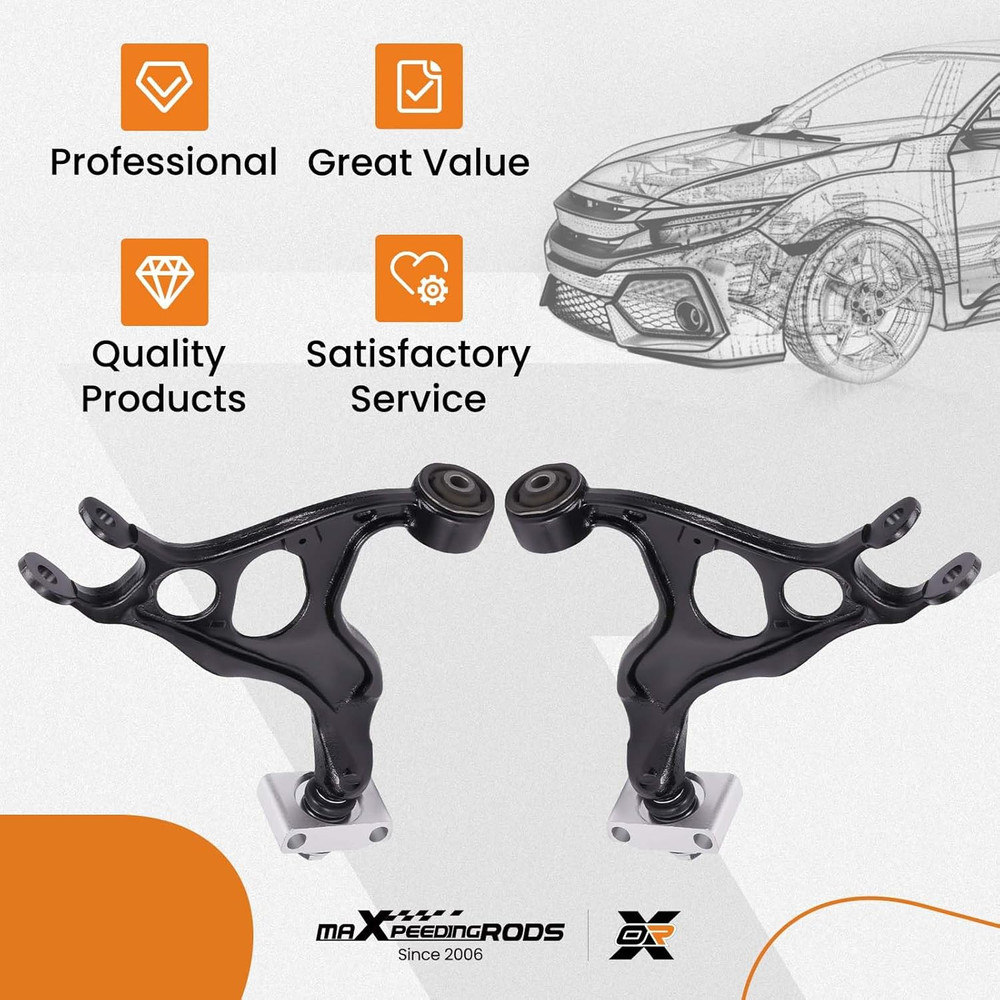2PC Rear Upper Control Arm Kit Ford Explorer Flex Taurus Interceptor Lincoln MKS