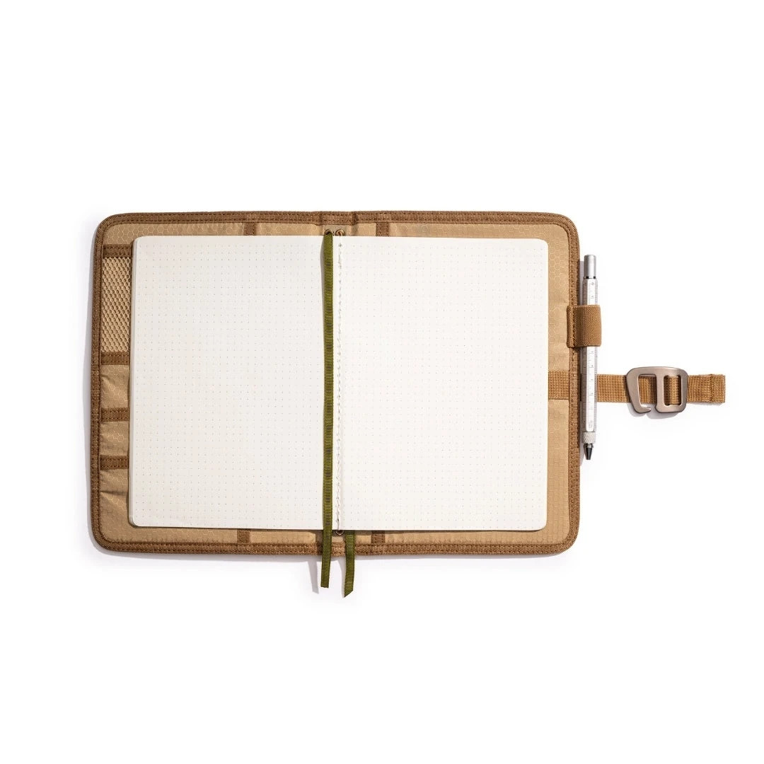 Lochby Field Journal Olive A5 Planner Cover | Water Resistant Waxed Canvas |