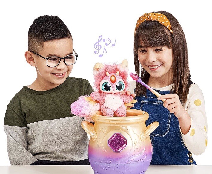 2 Magic Mixies Magical Misting Cauldron Interactive Plush Potion 8” Moose Toy