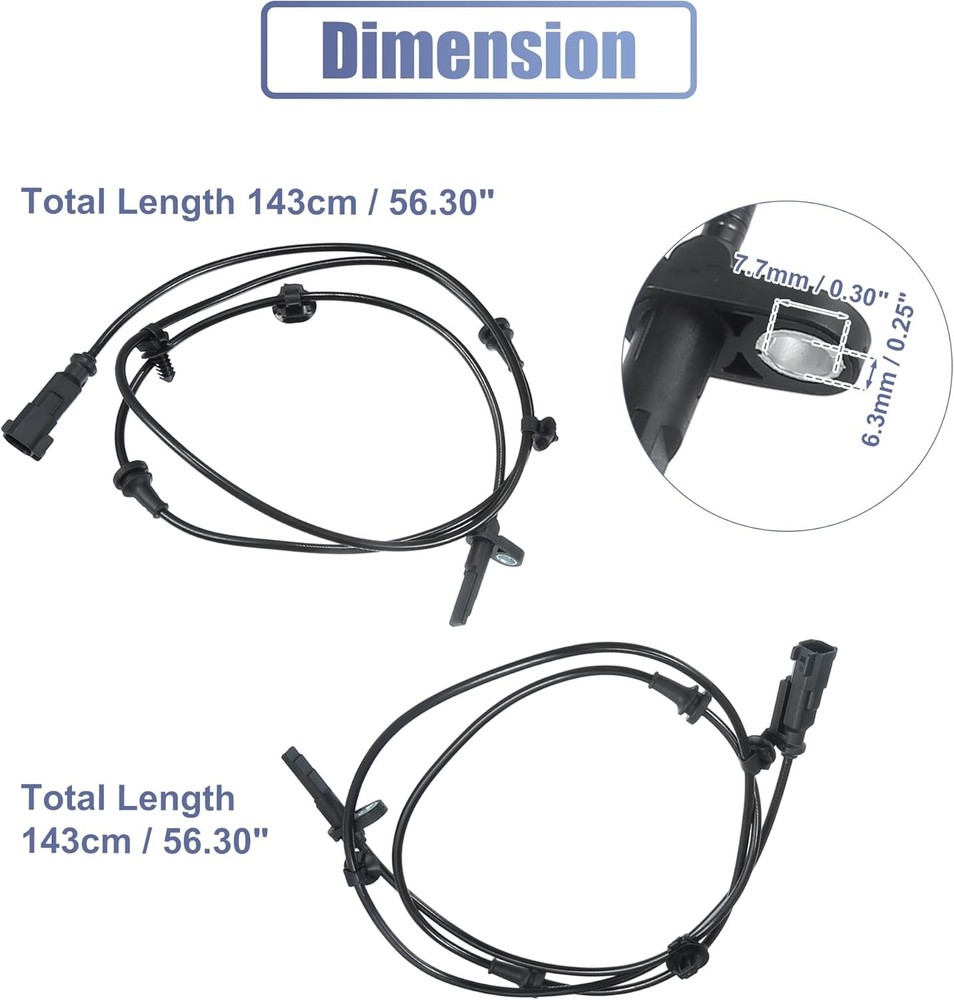 2pcs ABS Front Left Right ABS Sensor For Ford Explorer/Taurus/Flex 2013-2019