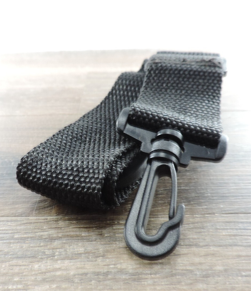 1.5" Adjustable Black Nylon Bag Strap 44" Max Length