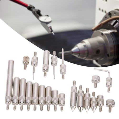 Threaded Point Tip Set, 22 Pcs Dial Indicator Point Steel Probe Test End Tips