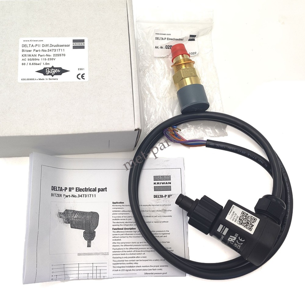 Compressor Oil Pressure Differential Switch with Copper Head for Bitzer 34731711
