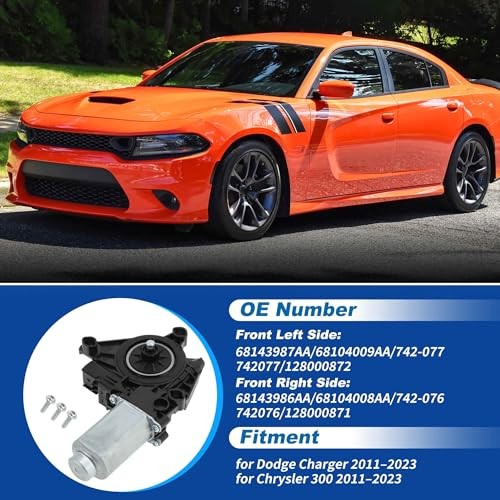 Front Left Driver Side Window Regulator Motor for Dodge Left Window Motor
