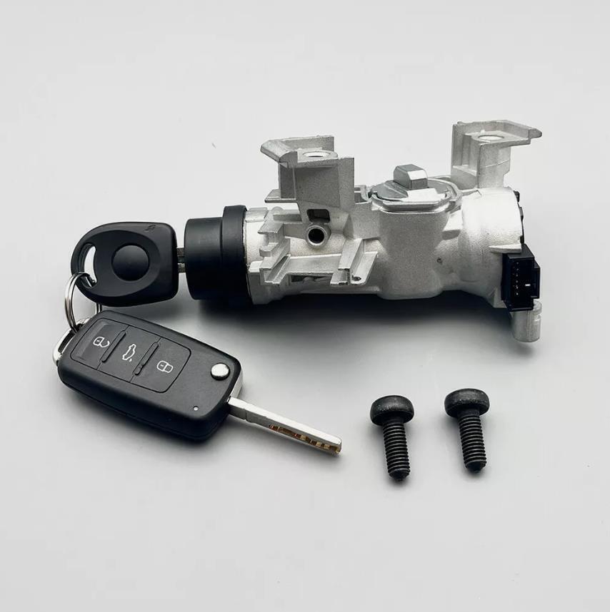 IGNITION SWITCH LOCK ASSEMBLY FOR VW JETTA 06-18 W/ REMOTE Control KEY SHELL