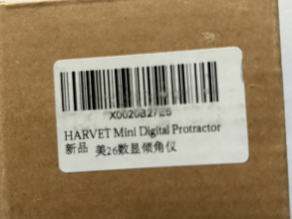 Protractor Harvet Mini Digital Large LED Display Measuring Range 4x 90 Degrees