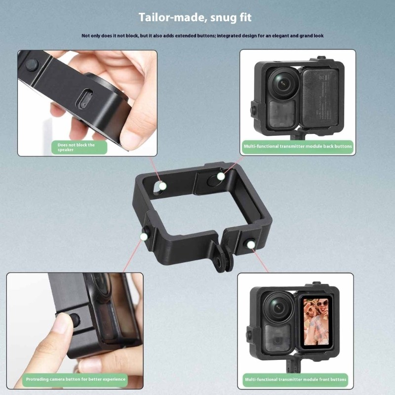 Shockproof Camera Cage Cover For Action Cameras Accessory Compatibility Case