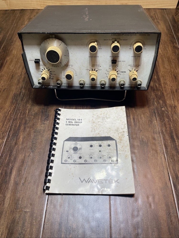 Wavetek Model 184, 5 MHz Sweep Generator -w/manual. Untested.