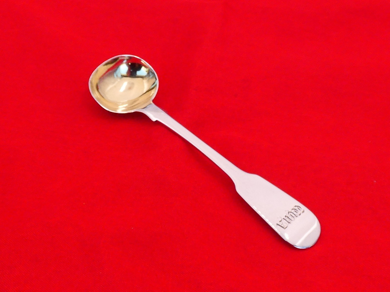 1837 London Sterling Silver Large Salt / Condiment Spoon KU-14
