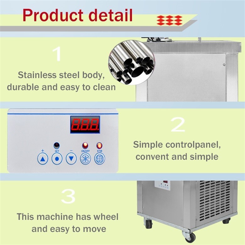 Kolice Commercial Single Mold set ice pop Machine,ice popsicles Making Machine