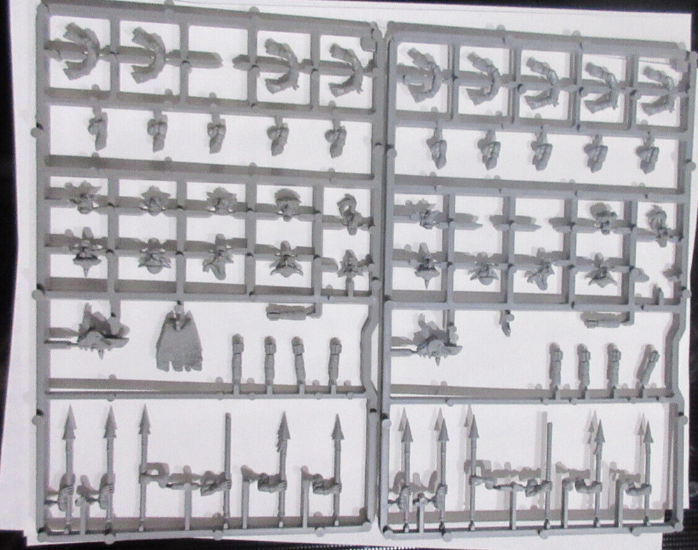 Warhammer Orc Goblin Wolf Rider Bits on Sprue