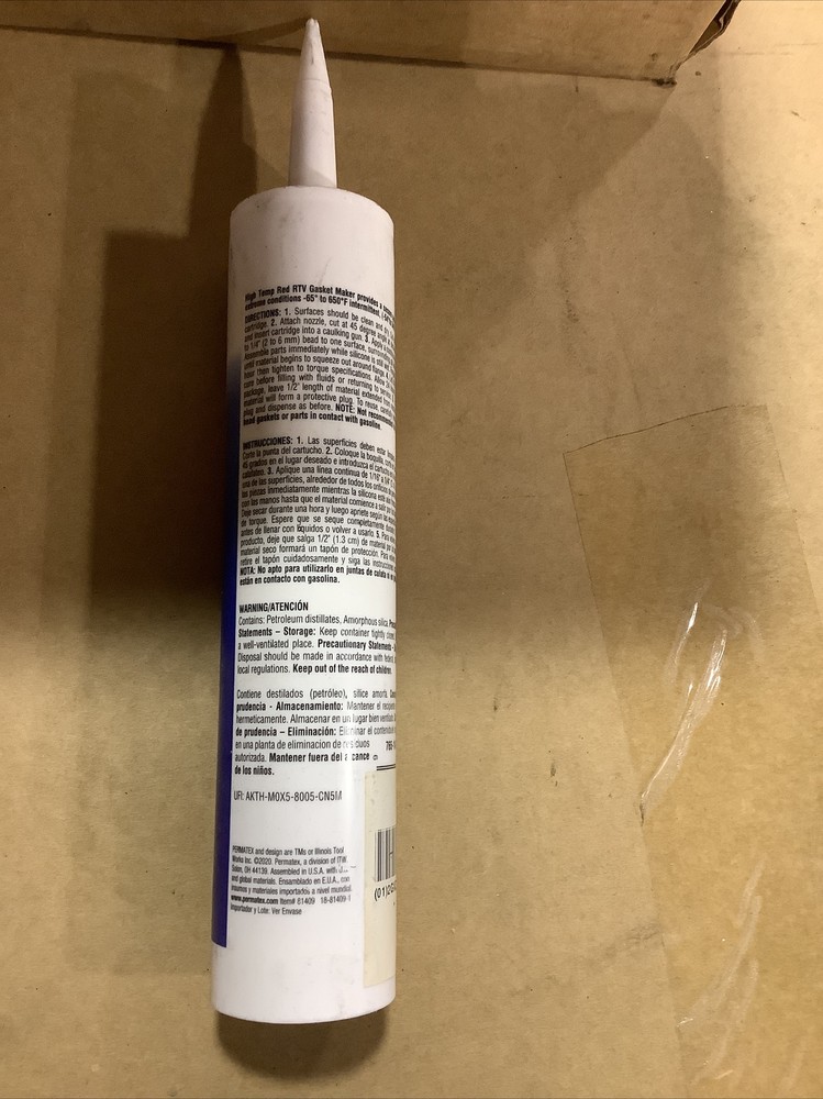 Permatex Red RTV Silicone 11OZ