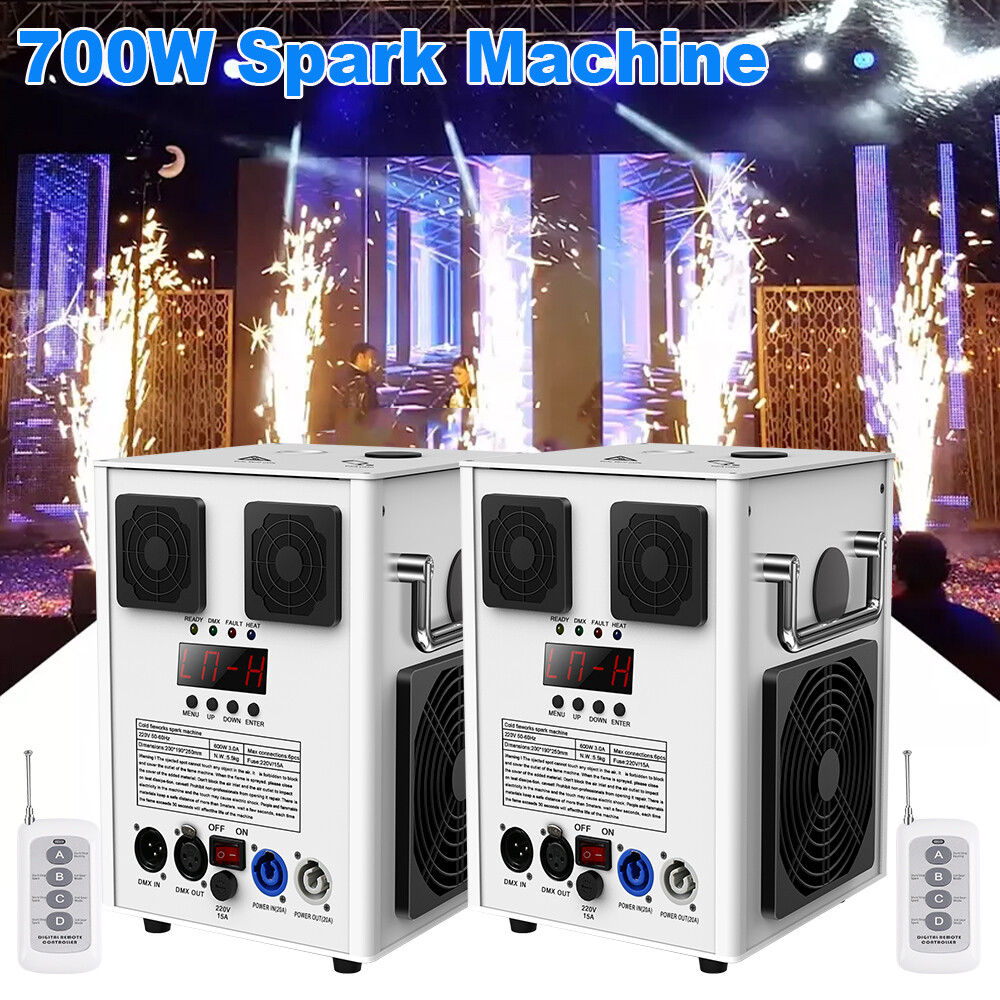 700W Large Cold Spark Firework Machine DMX Special Effect Wedding Sparkle Light