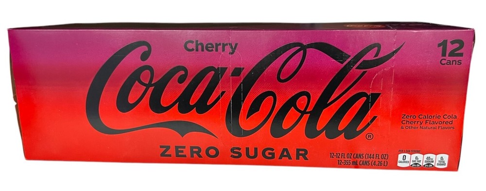 Coca Cola Zero Sugar Cherry Cola Soda 12 pack Coke