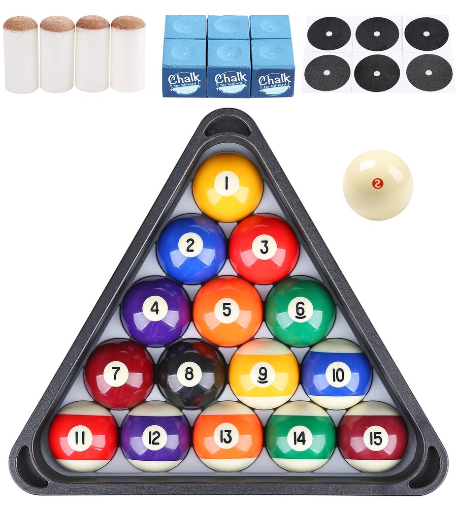 Regulation Billiard Ball Set with Triangle