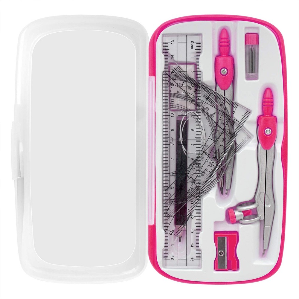 Akuoly Maths Compasses Full Starter Geometry Kit with 2 Drafting Compasses...
