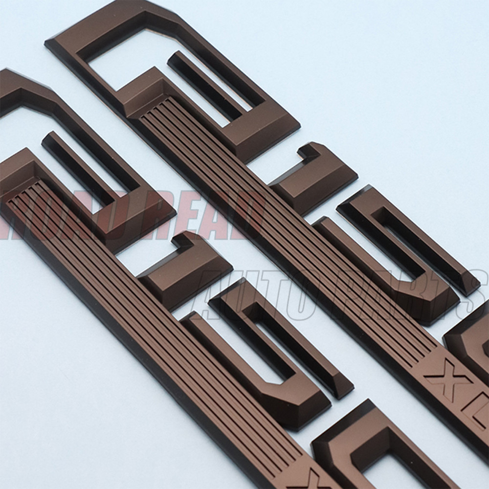 2PCS Fender Emblems For XLT 2015-2020 Replacement Badges Matte Black