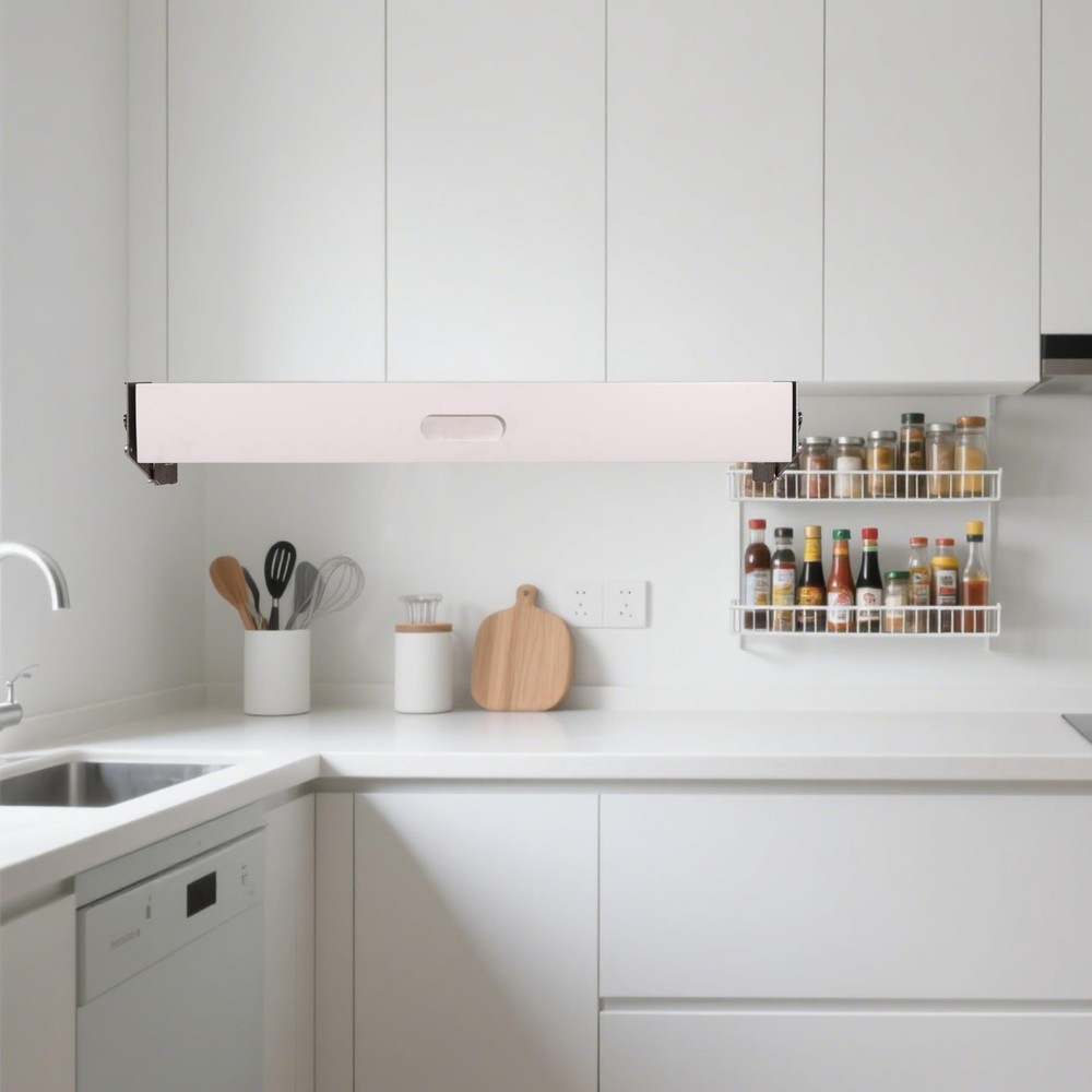 HQULIFBL Pull Down Under Cabinet Spice Rack, Kitchen Storage Organizer, Count...