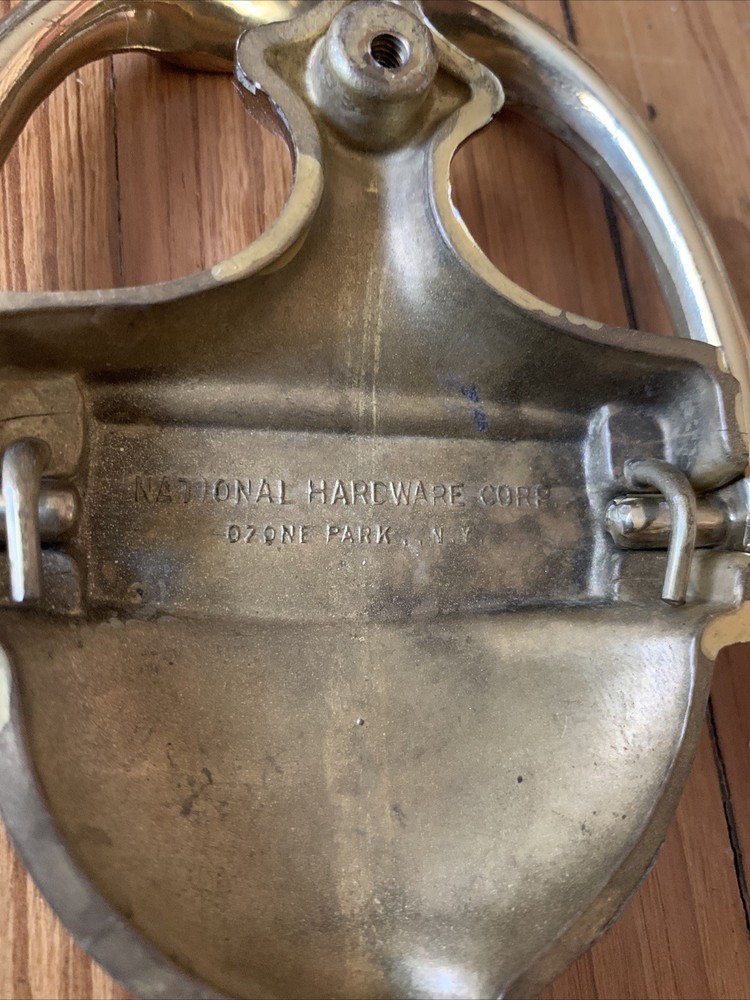 SOLID BRASS DOOR KNOCKER - BLANK NOT ENGRAVED