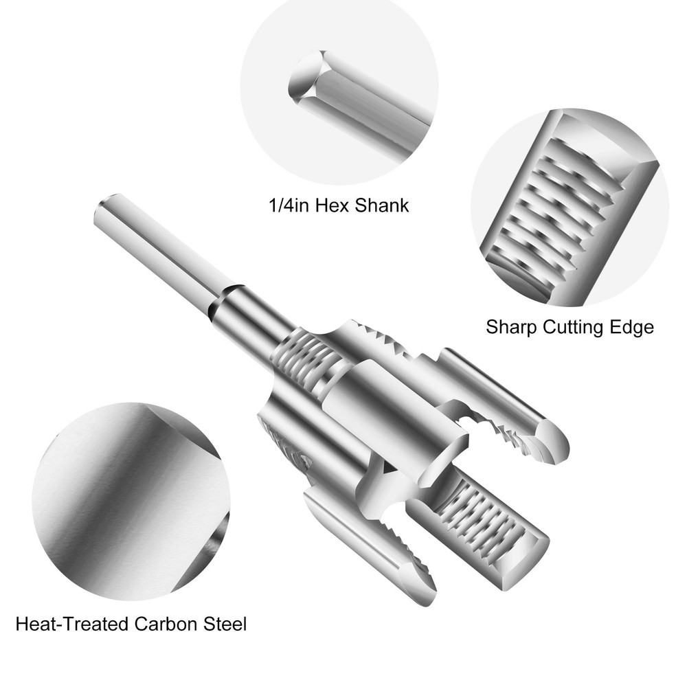 Integrated Internal & External Pipe Threading-Tool PVC Pipe Threader Cutting Kit