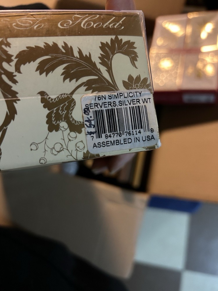 Beverly Clark Collection Silver Plated Wedding Knife Cake Server EUC