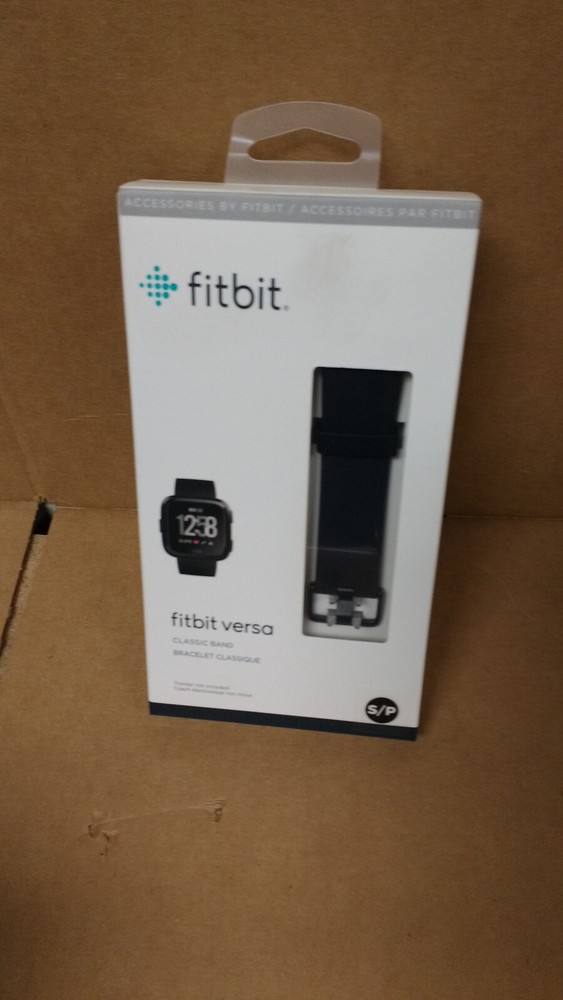 FITBIT VERSA BLACK CLASSIC REPLACEMENT BAND SIZE SMALL NEW IN BOX